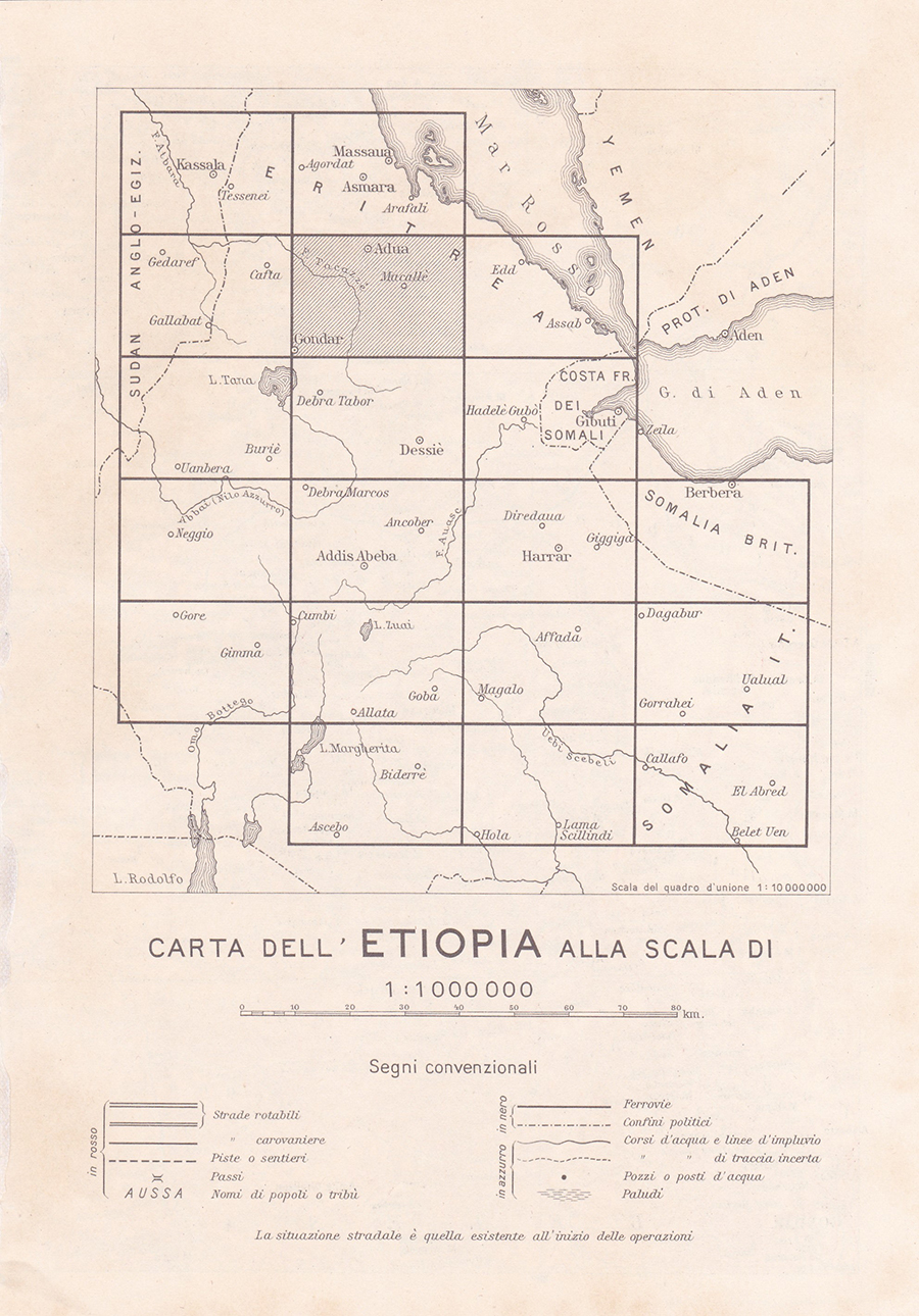 AOI. Maccalé - Carta 1936