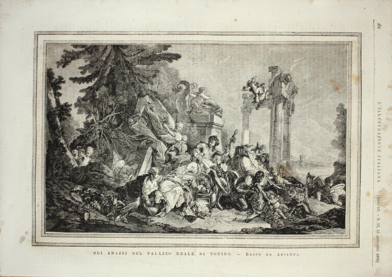 Arazzi del Palazzo reale di Torino. Bacco e Arianna. Stampa …