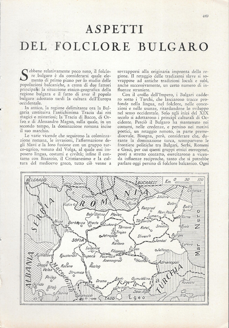 Aspetti del Folclore Bulgaro - Estratto 1943