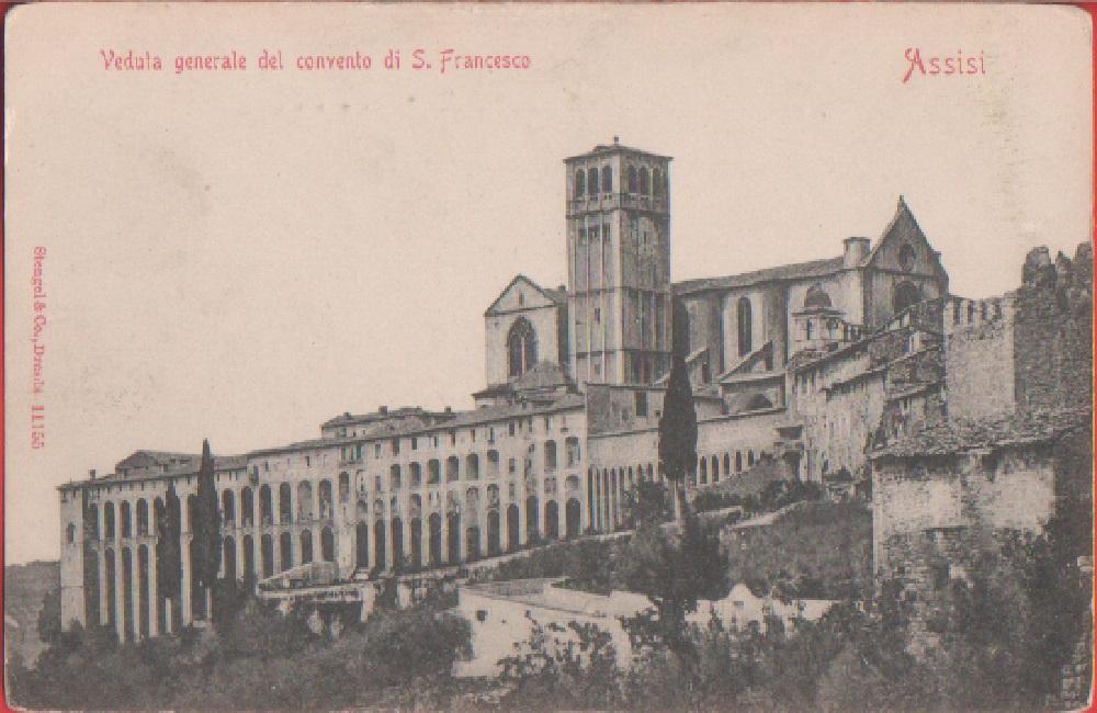 Assisi. Veduta generale del convento. Non viaggiata
