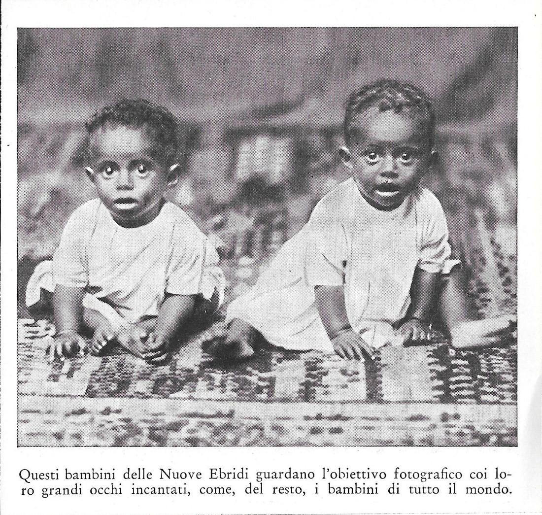 Bambini delle Nuove Ebridi. Stampa 1934