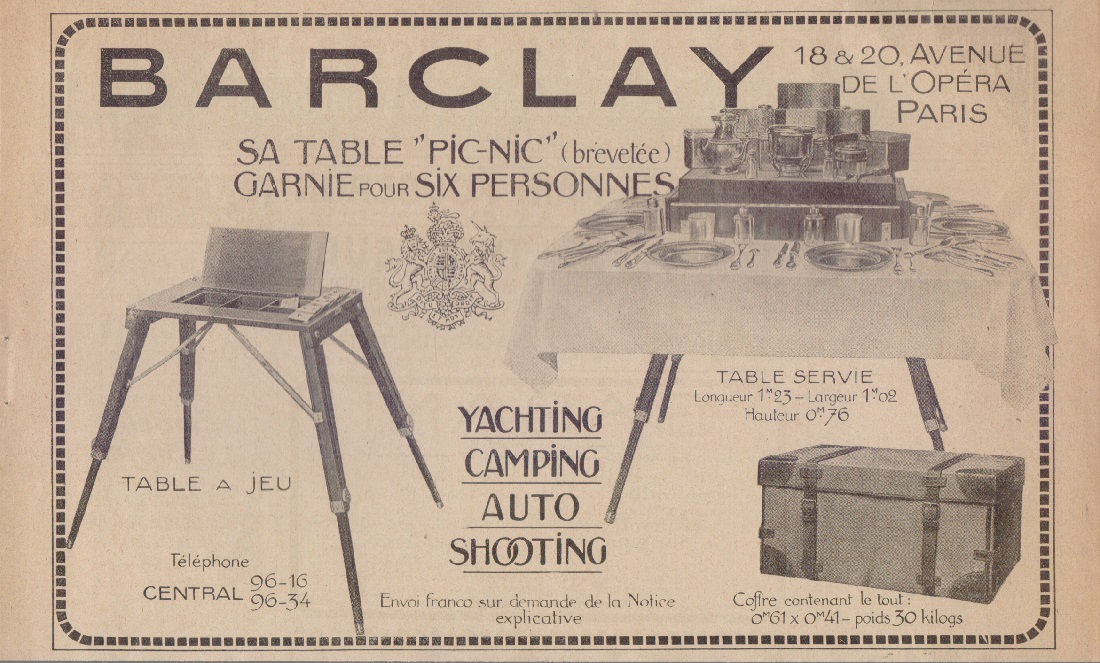 Barclay Paris. Advertising 1920