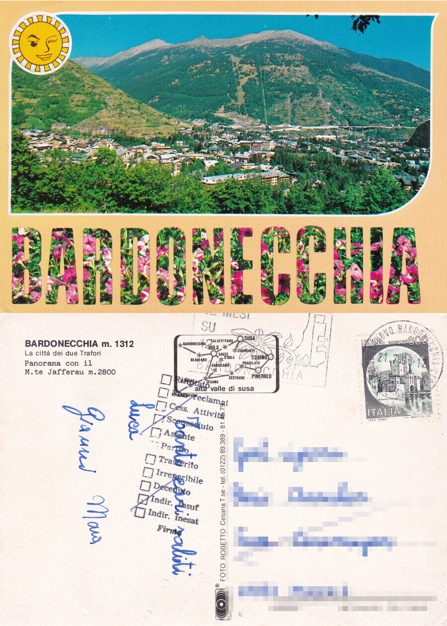 Bardonecchia. La città dei due Trafori - Viaggiata 1999