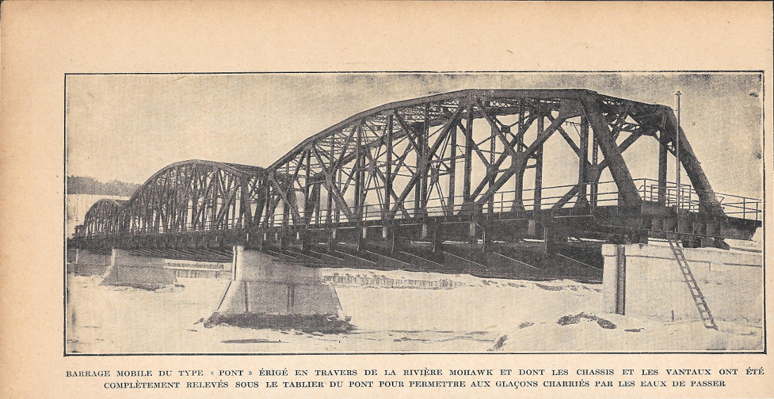 Barrage mobile du Type pont erige en travers de la …