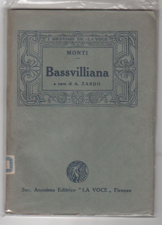 Bassvilliana Cantica in morte di Ugo Bassville - V. Monti