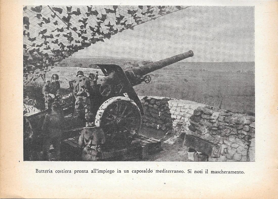 Batteria costiera del Vallo Atlantico. Stampa 1934