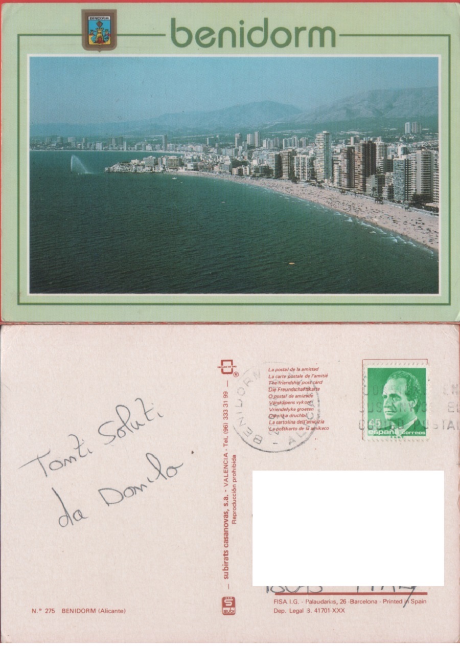 Benidorm. Viaggiata