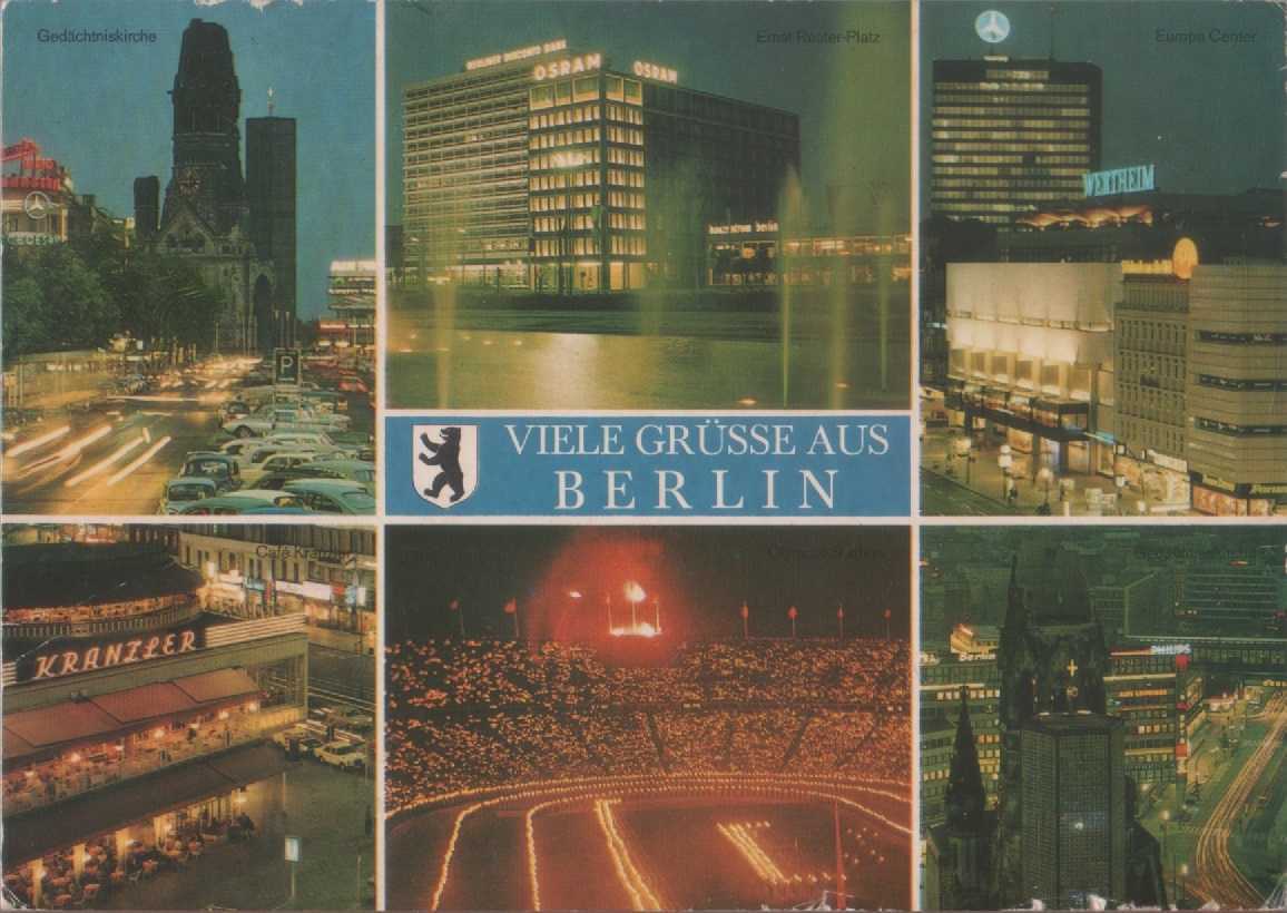 Berlino. Vedute. Viaggiata 1985