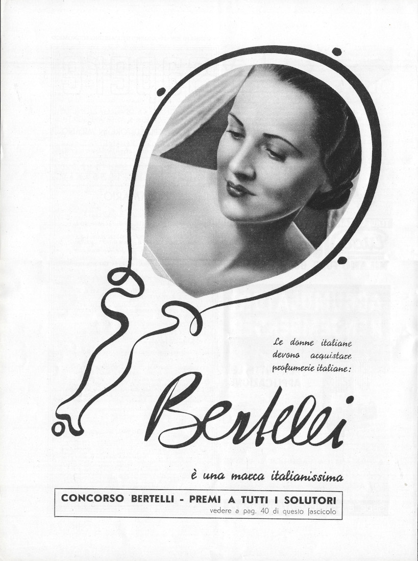 Bertelli profumeria - Advertising 1936