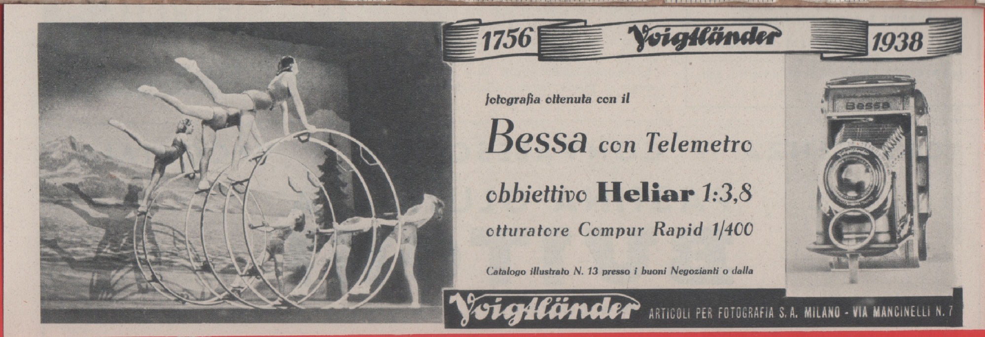 Bessa Voigtlander. Advertising 1938