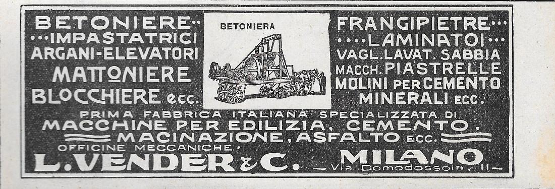 Betoniere, Impastatrici - Macchine per Edilizia - Vender.&amp; C. Advertising …