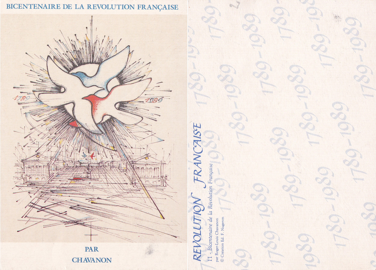 Bicentenaire de la Revolution Francaise par Chavanon. Non viaggiata