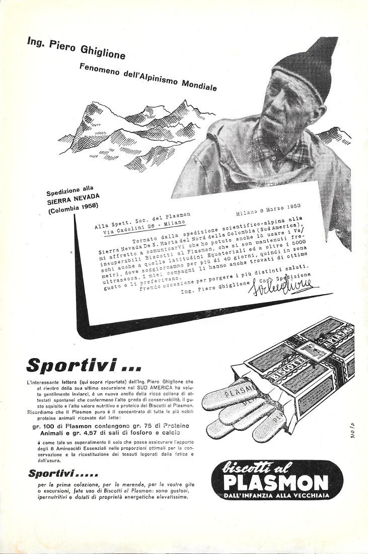 Biscotti al Plasmon. Advertising 1958