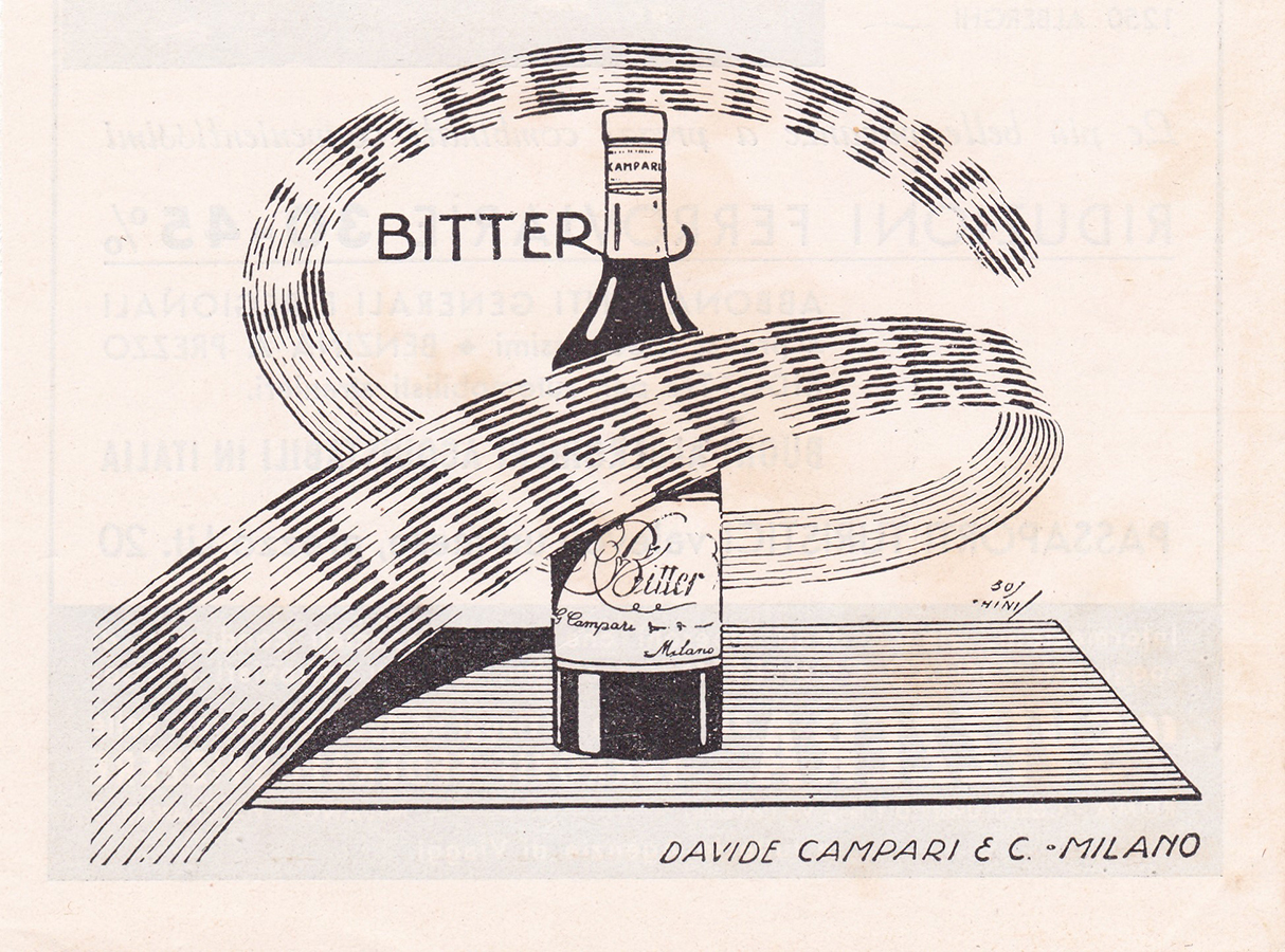 Bitter Campari aperitivo - Advertising 1936