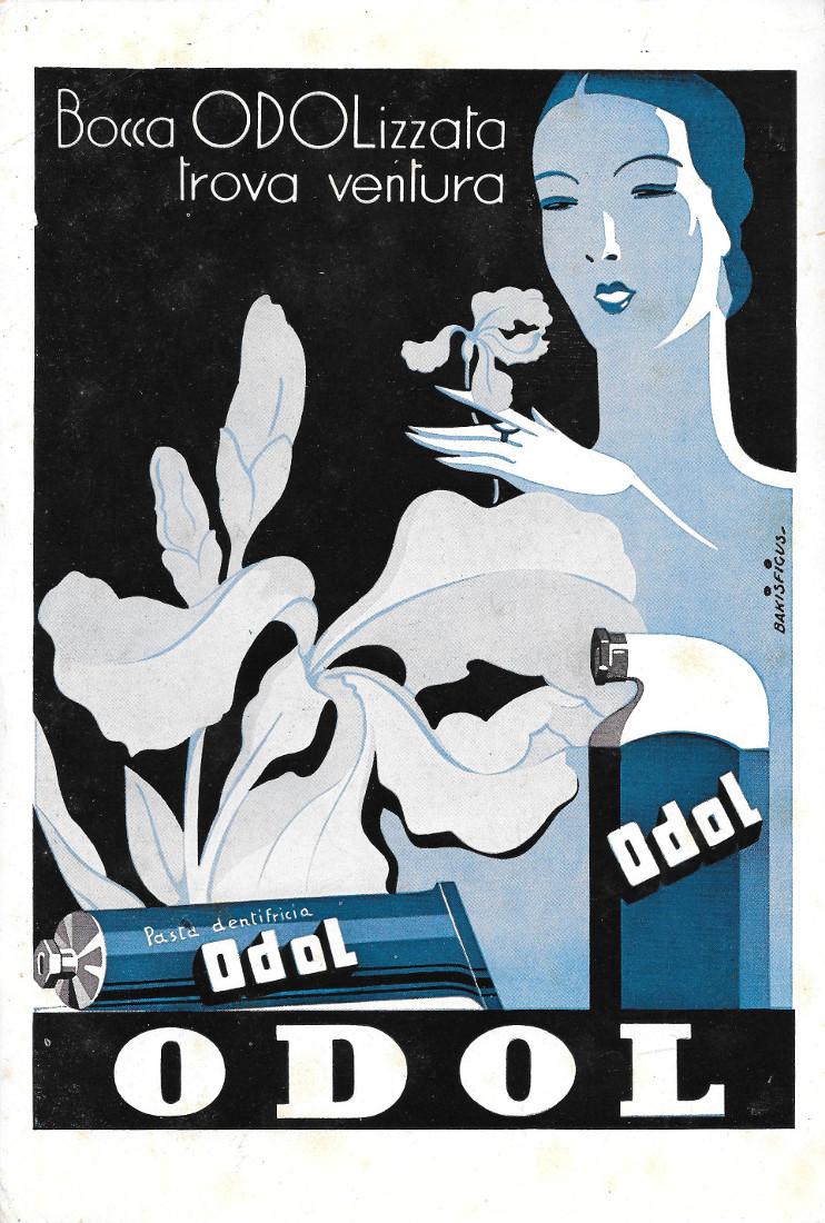 Bocca Odolizzata trova ventura, Pasta dentifricia Odol. Advertising 1941