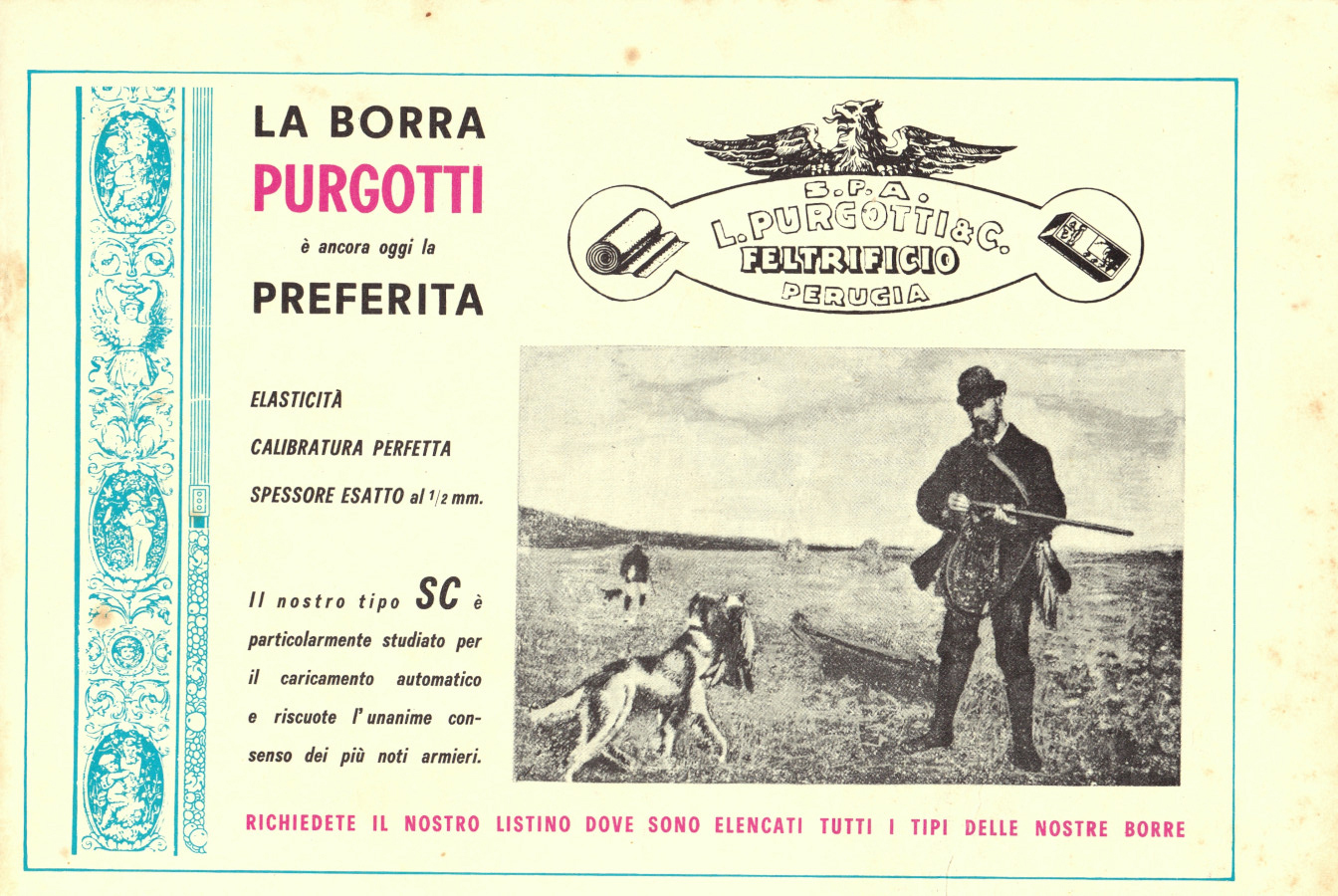Borra Purgotti. Advertising 1965