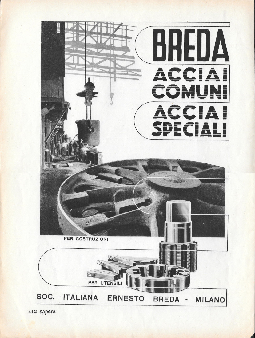 Breda. Acciai Comuni Acciai Speciali / Lloyd Triestino - Advertising …