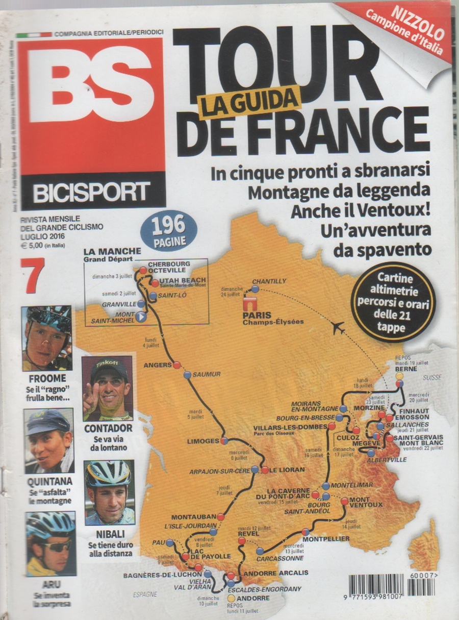 BS Bicisport. n. 7, luglio 2016