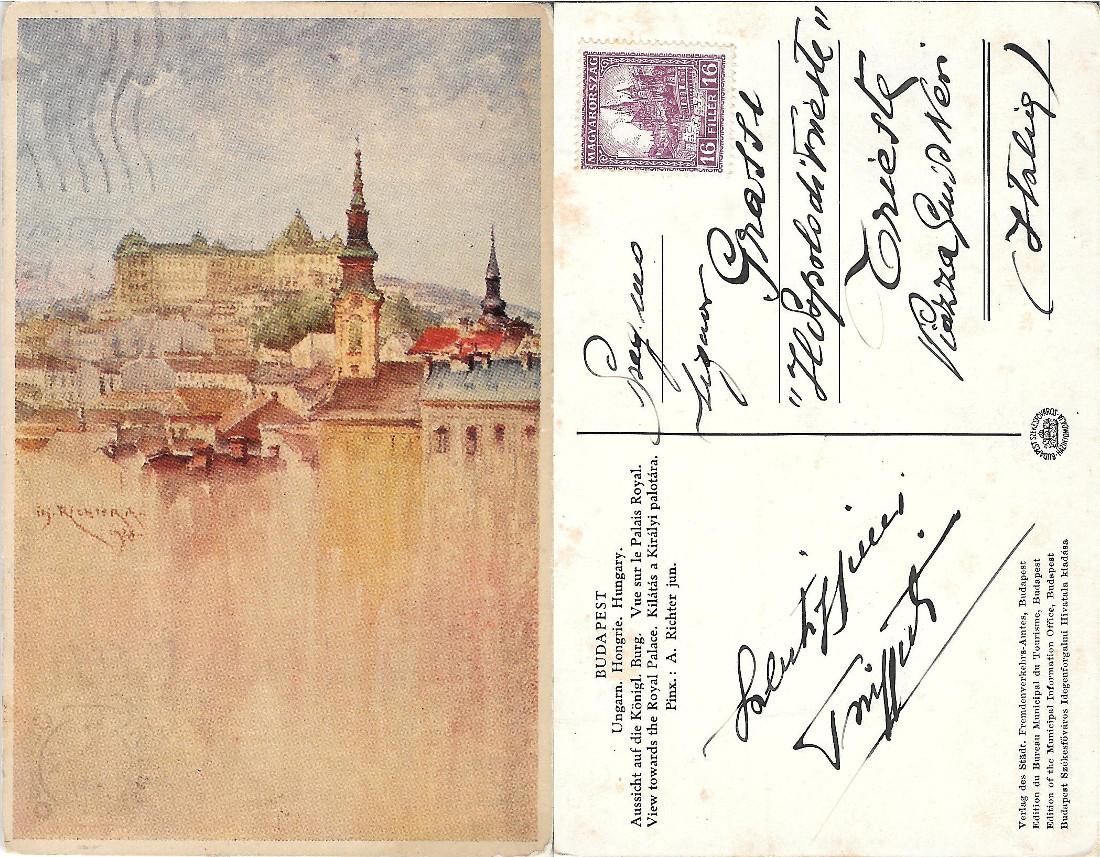 Budapest. Scritta
