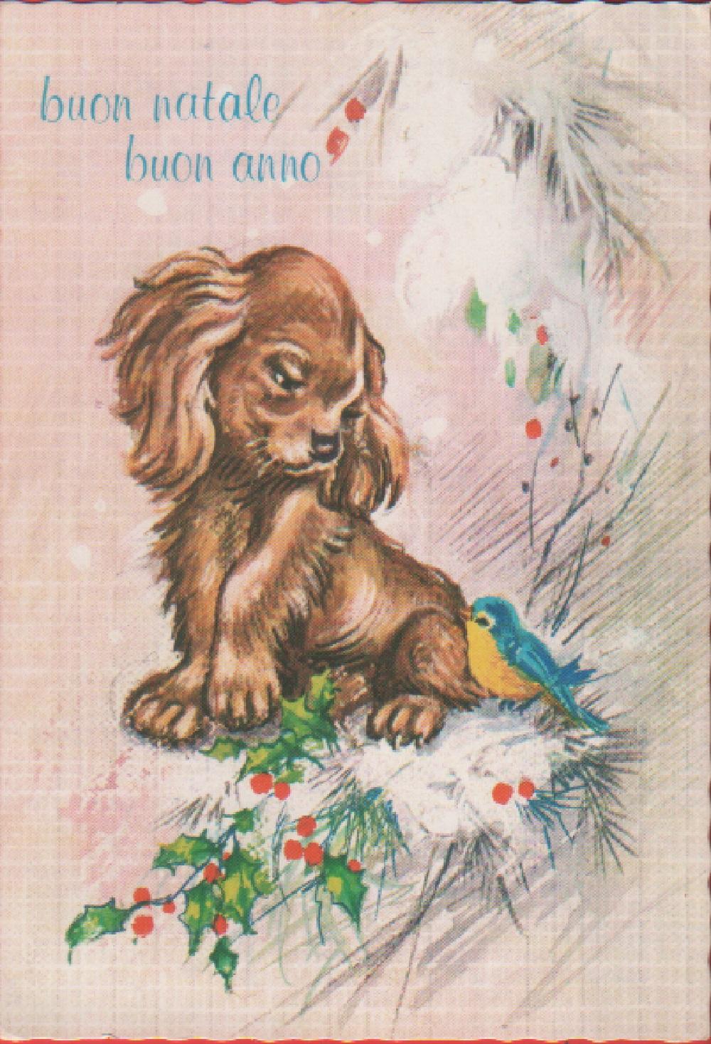 Buon Natale. Buon anno. Cucciolo. Non viaggiata