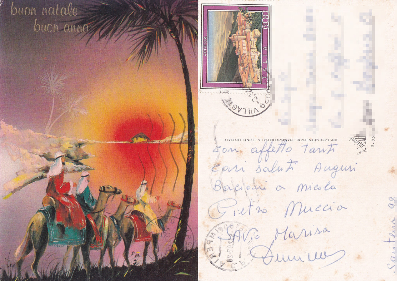Buon Natale Buon Anno. Magi. Viaggiata 1992