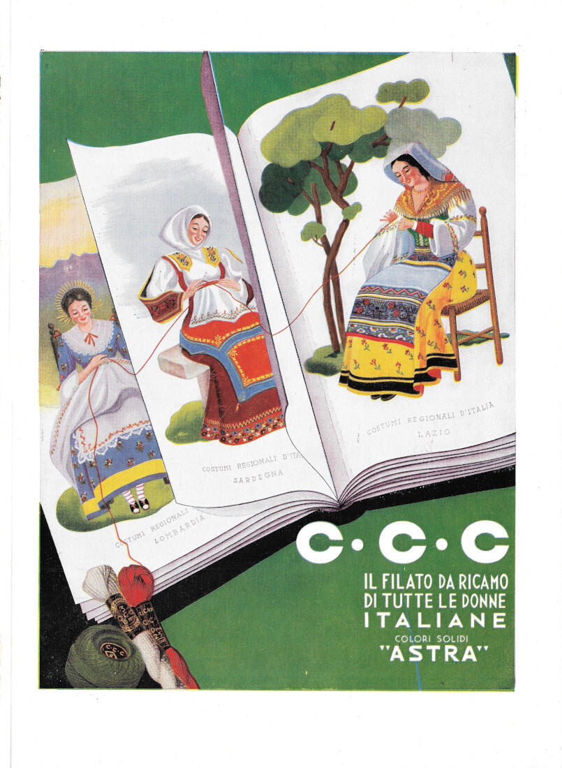 C.C.C. Il filato da ricamo/Cucine Tecnomasio Brow-Boveri - Advertising 1939