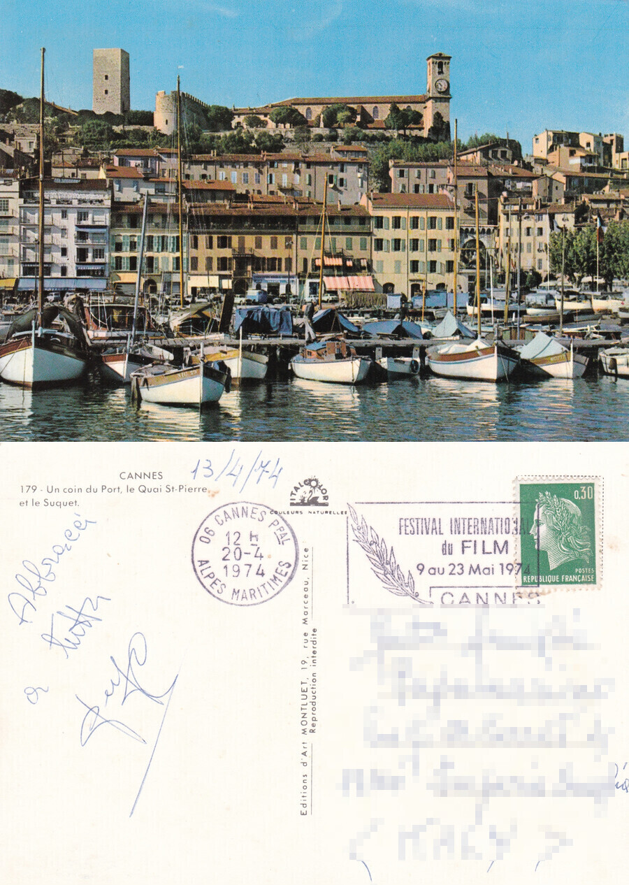Cannes. Un coin du Port, le Quai St-Pierre et le …