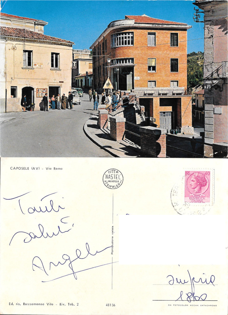 Caposele (AV) Via Roma. Viaggiata