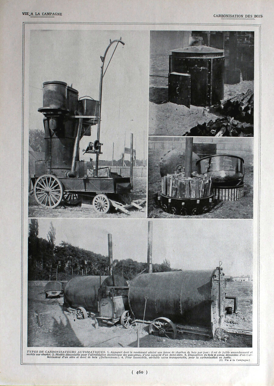 Carbonisation du mais/ Motoculture. Immagine 1926