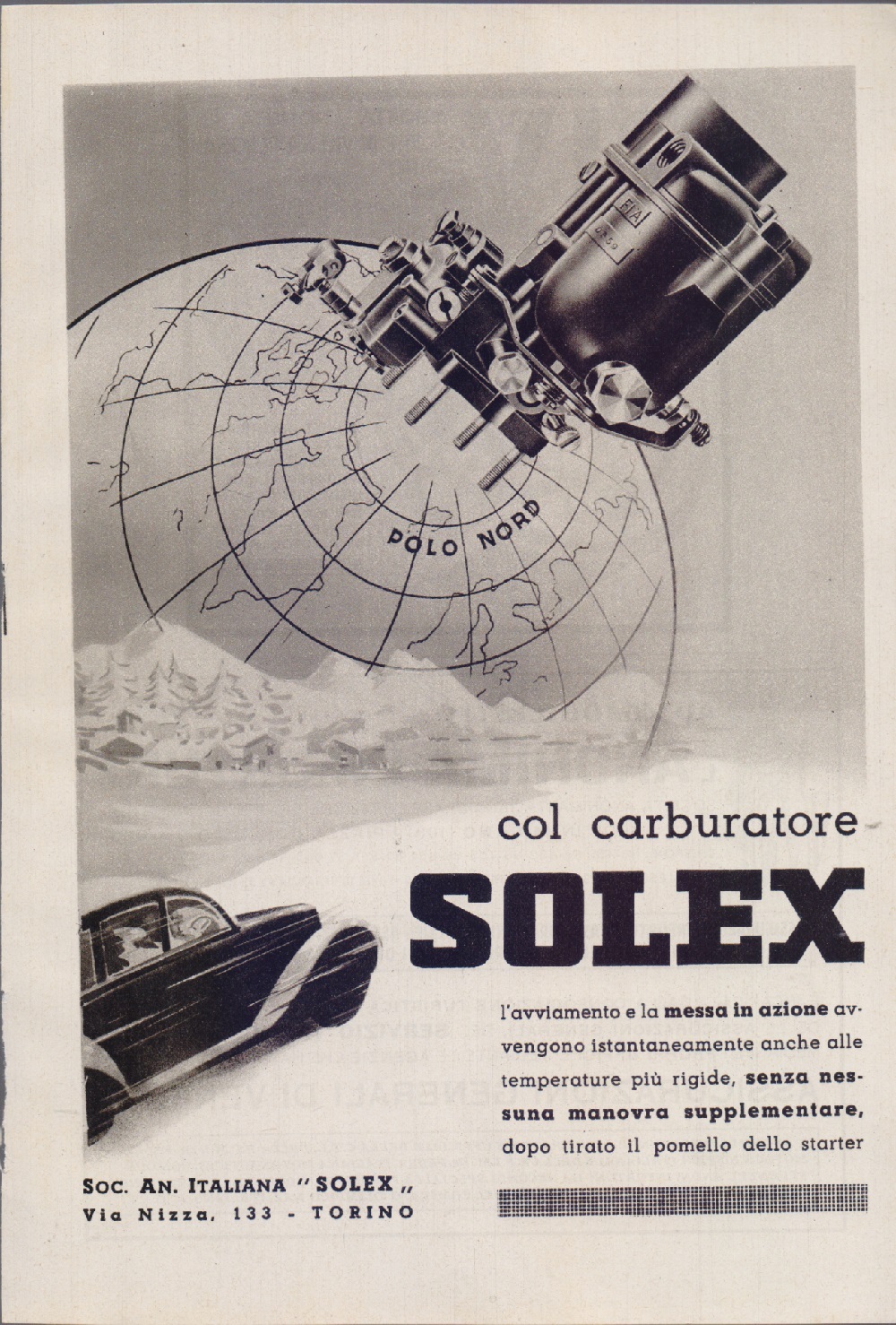 Carburatore Solex. Advertising 1940