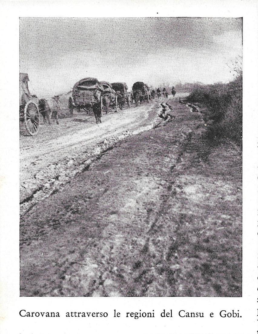 Carovana attraverso le regioni del Cansu e Gobi. Stampa 1934