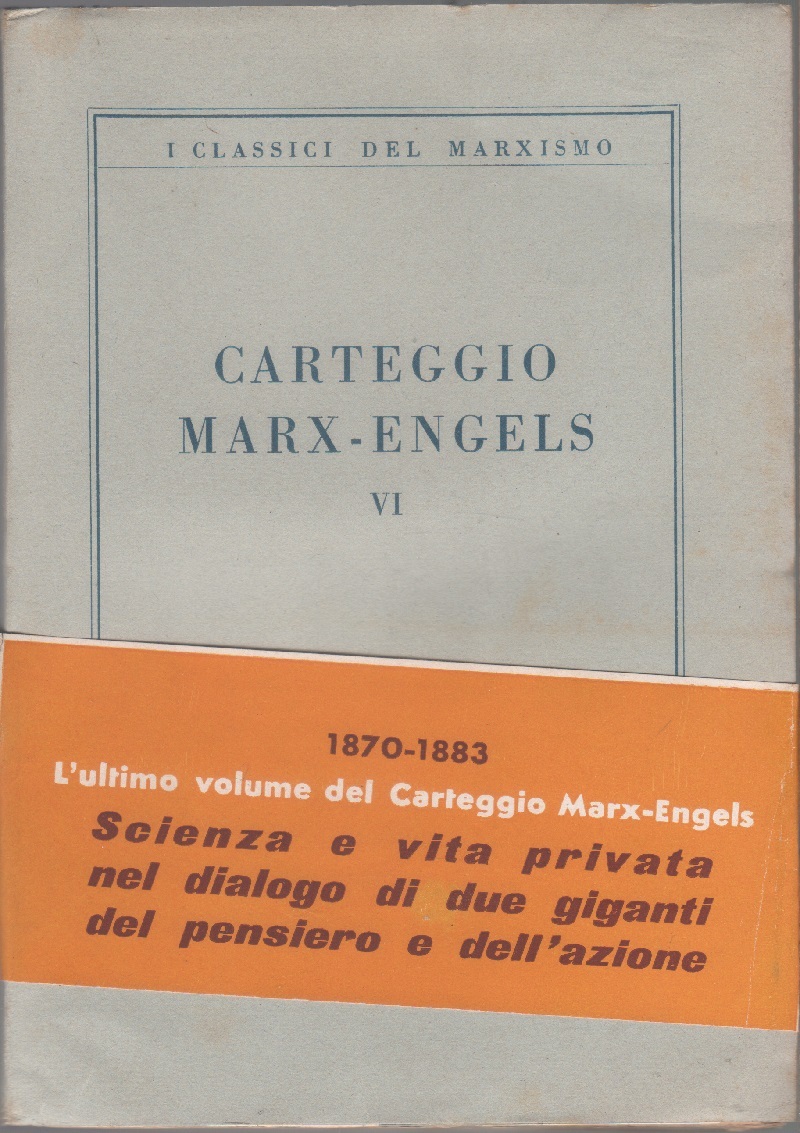 Carteggio Marx - Engels. Vol. VI (1970-1883)