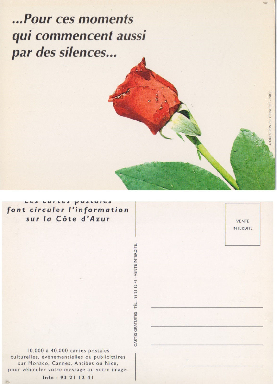 Cartolina - .. pour ces moments qui commencent aussi par …