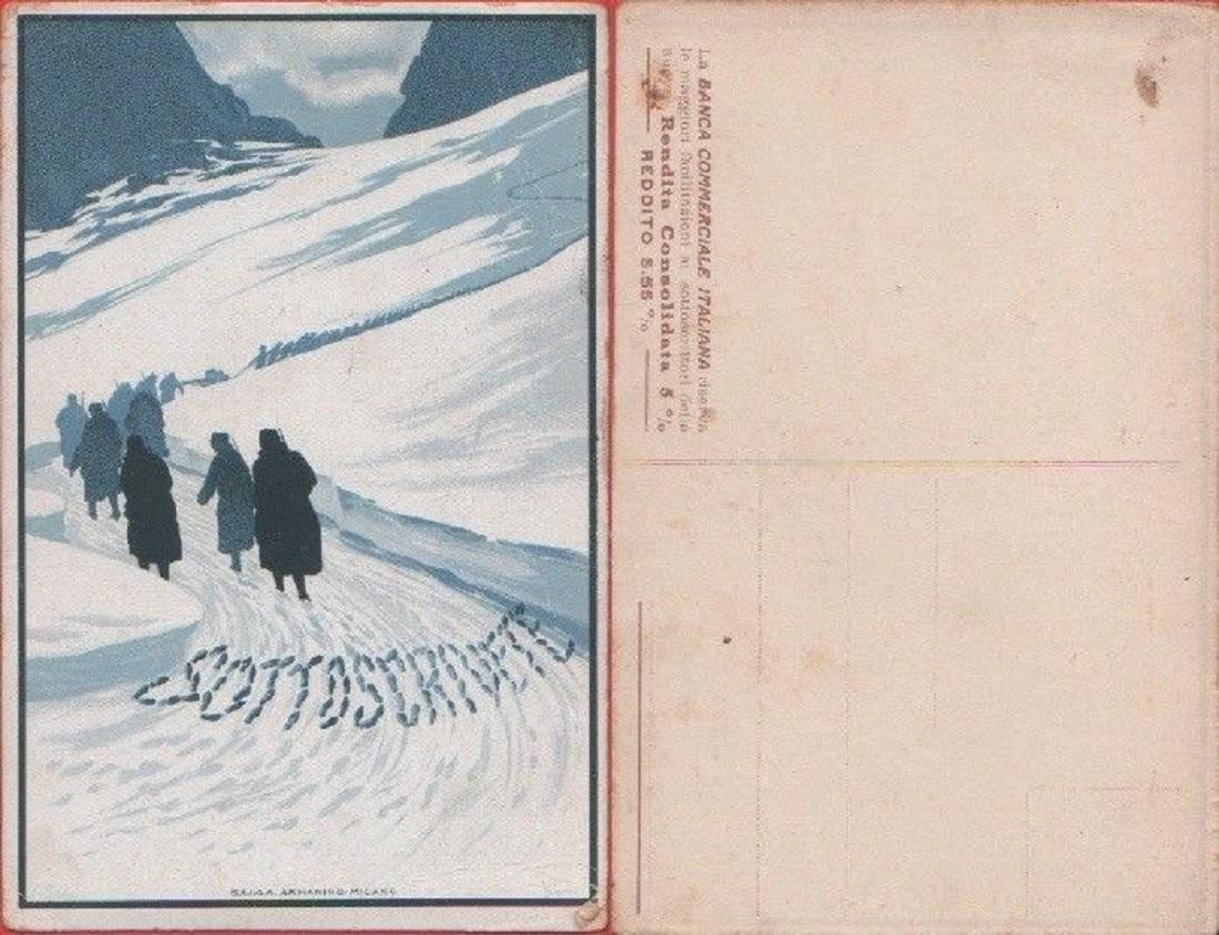 Cartolina - Sottoscrivete. Banca Commerciale Italiana