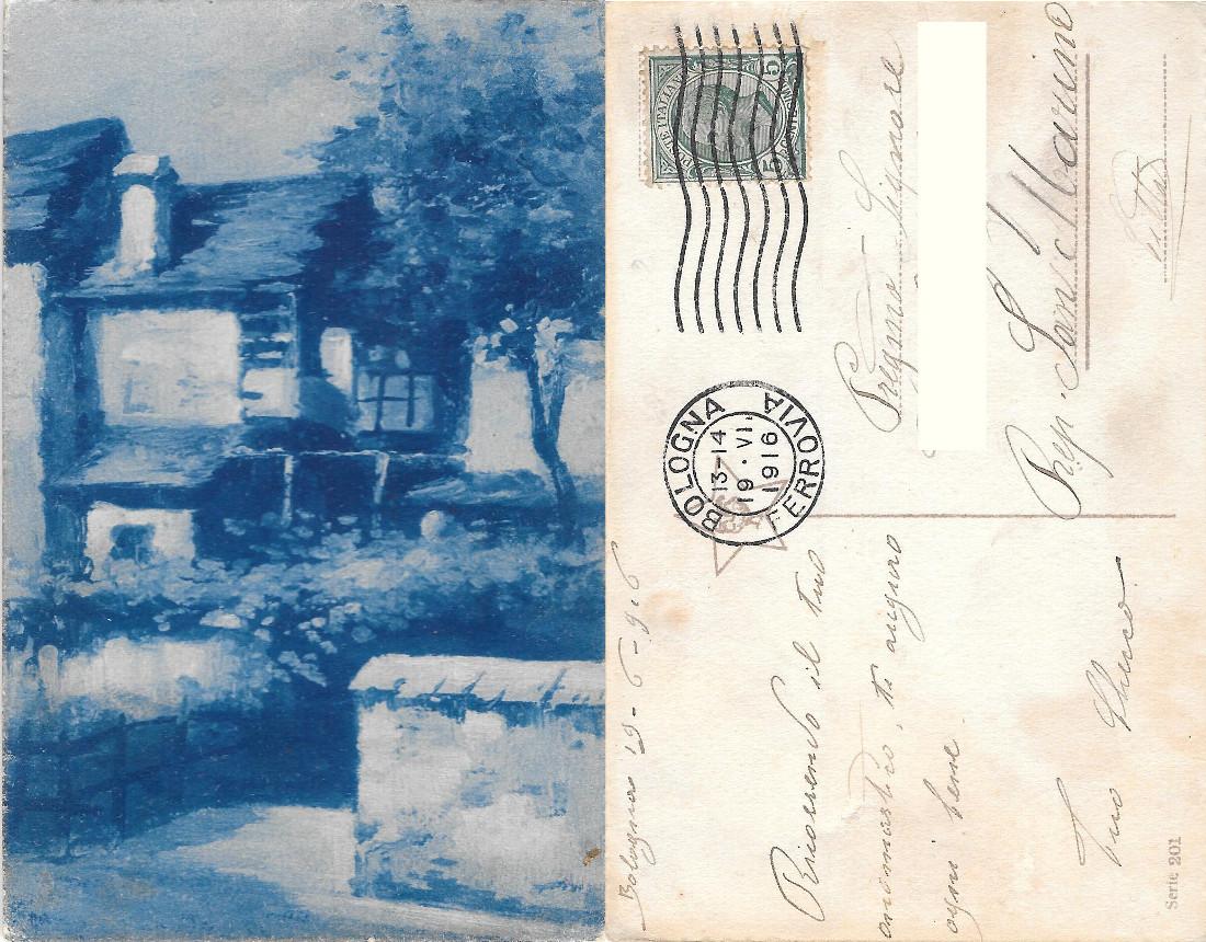 Casa di campagna. Viaggiata 1916