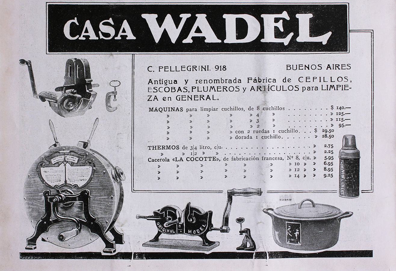 Casa Wadel. Buenos Ayres - Advertising 1922