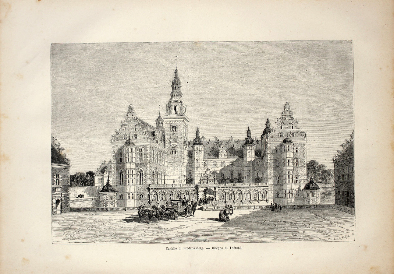 Castello di Frederiksborg. Stampa 1863