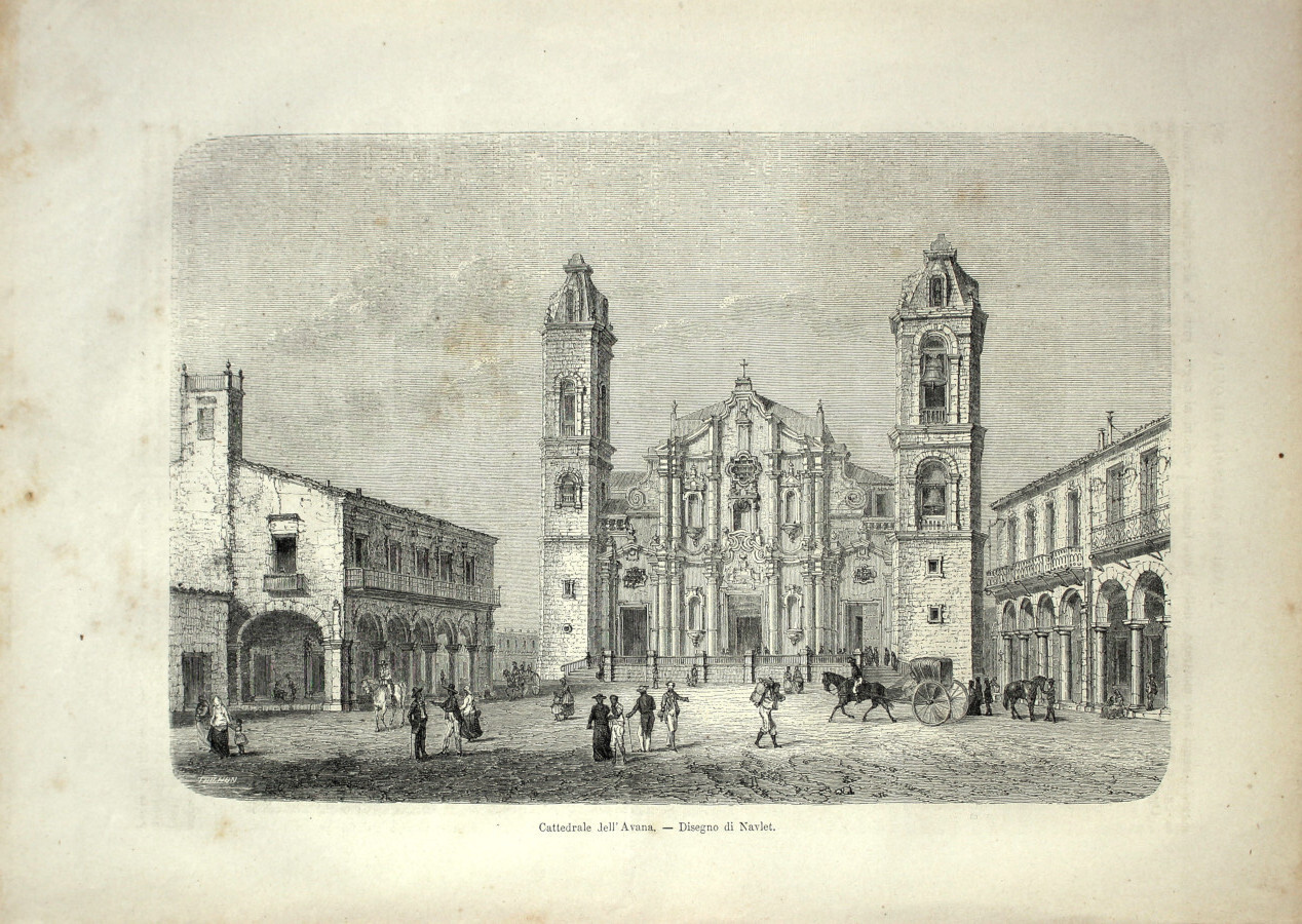 Cattedrale dell'Avana. Stampa 1864