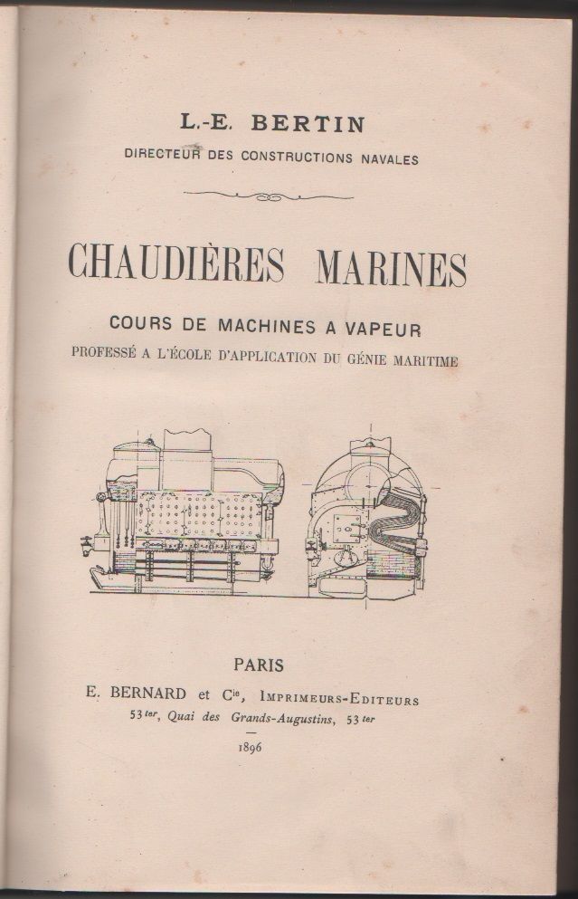 Chaudieres Marines. Cours de machines à vapeur professé ..... - …