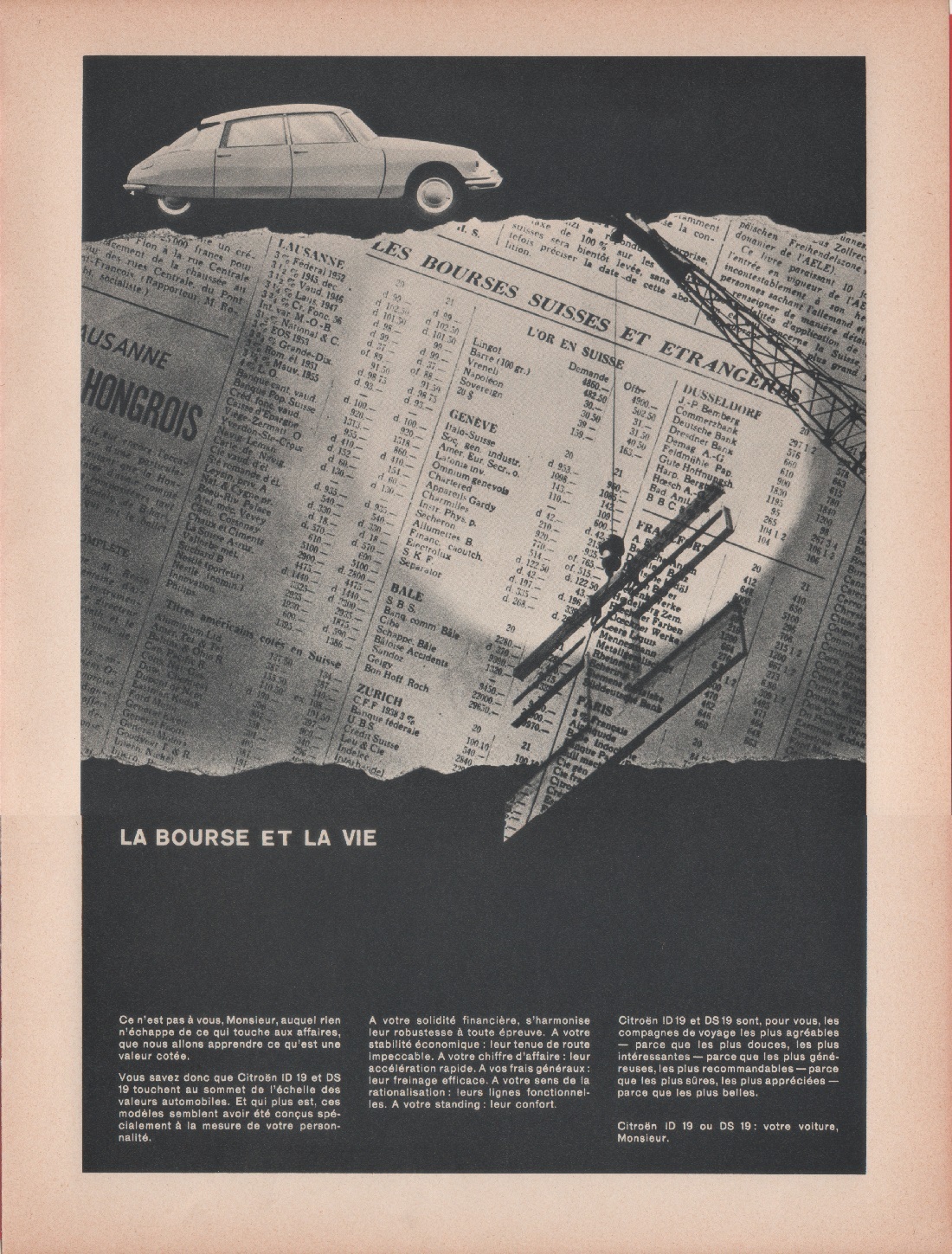 Citroen ID 19 e DS 19. La bourse et la …