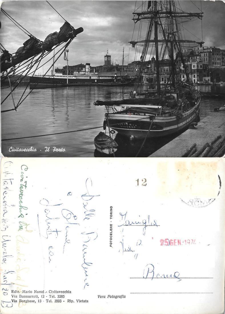 Civitavecchia. Il Porto. Viaggiata