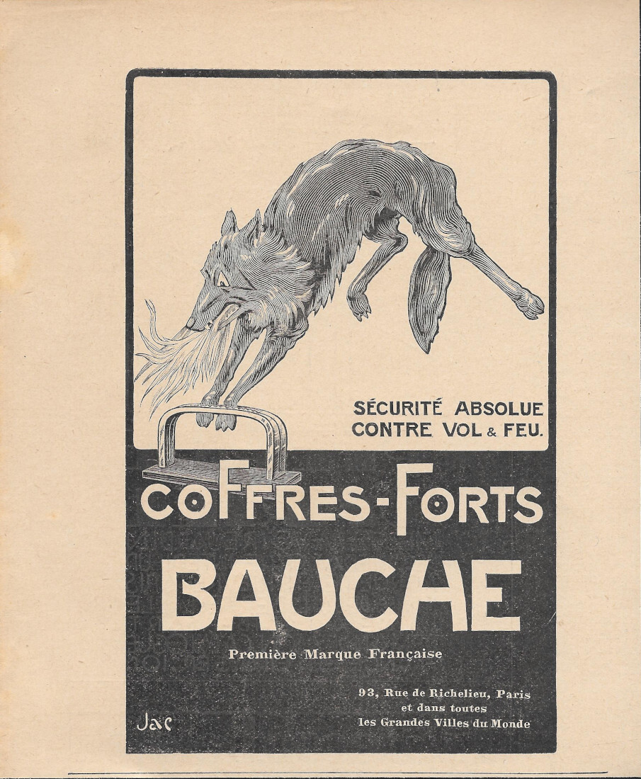 Coffres-forts Bauche - Advertising 1924