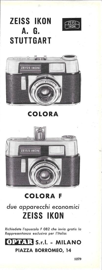 Colora Zeiss Ikon. Advertising 1964