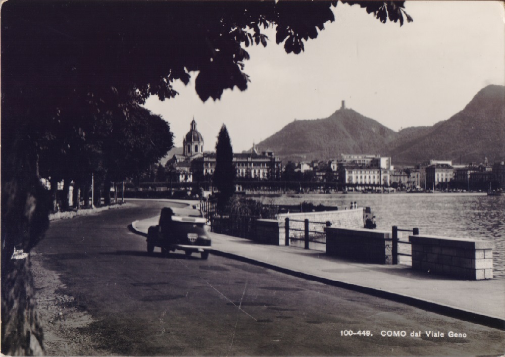 Como dal viale Geno. Viaggiata 1962