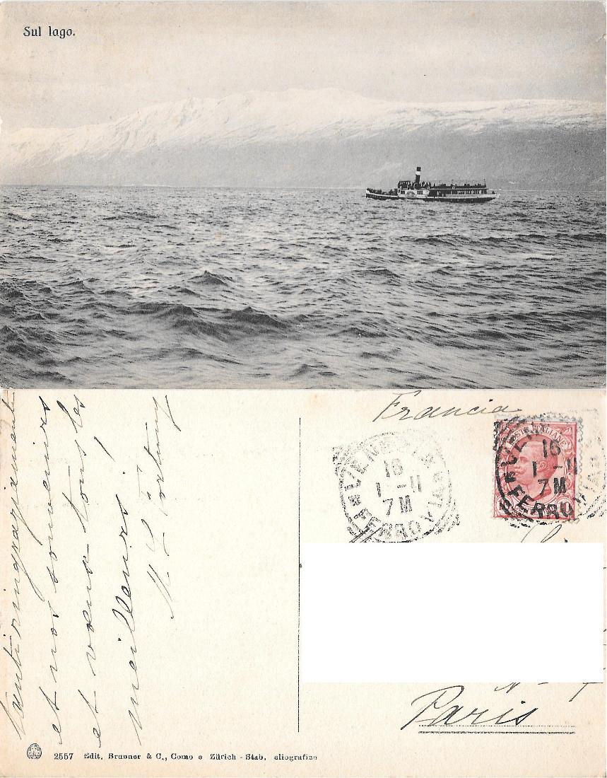Como. Sul lago. Viaggiata 1911