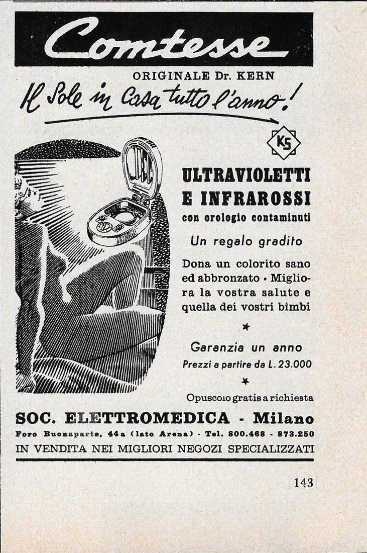 Comtesse. Il Sole in casa tutto l'anno. Ultravioletti e infrarossi. …