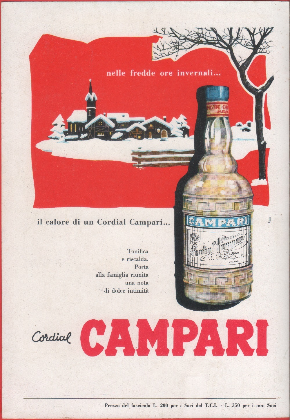 Cordial Campari. Advertising 1957