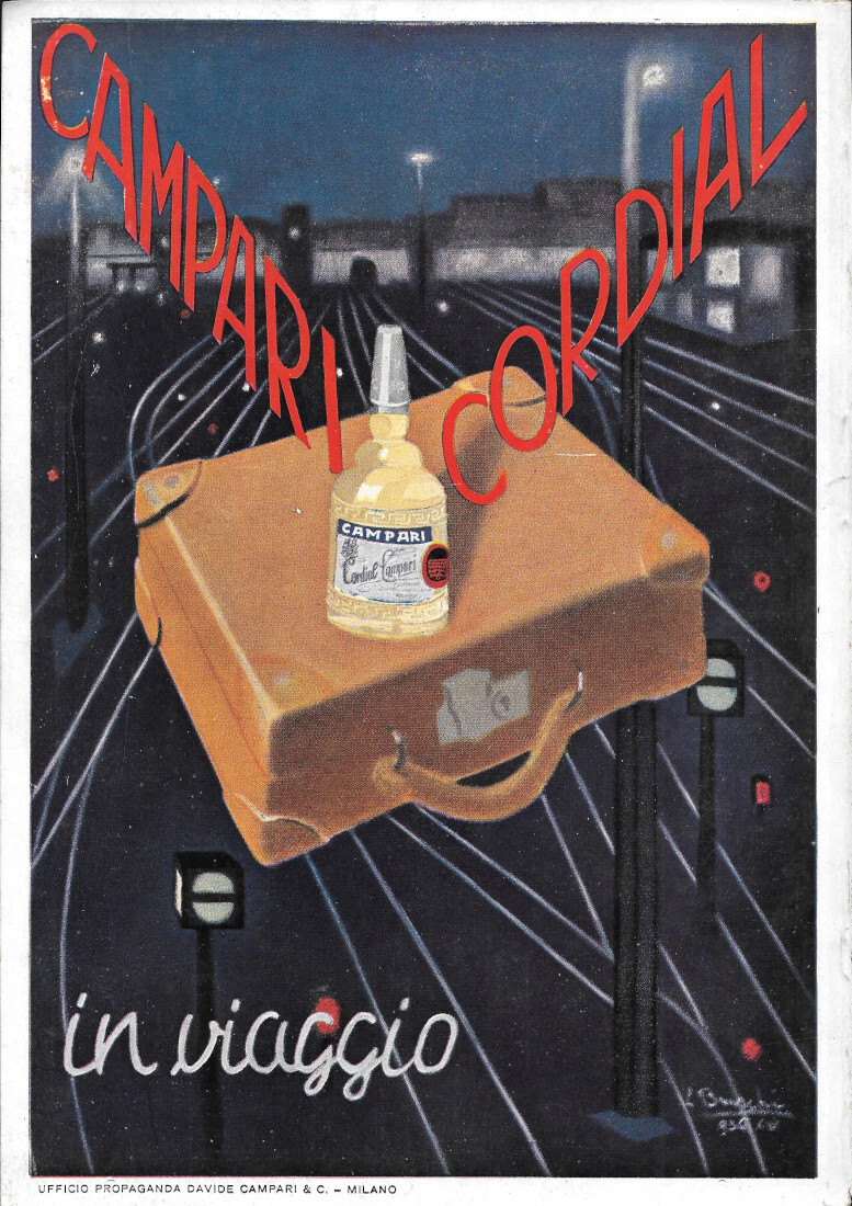 Cordial Campari in viaggio - Advertising 1939