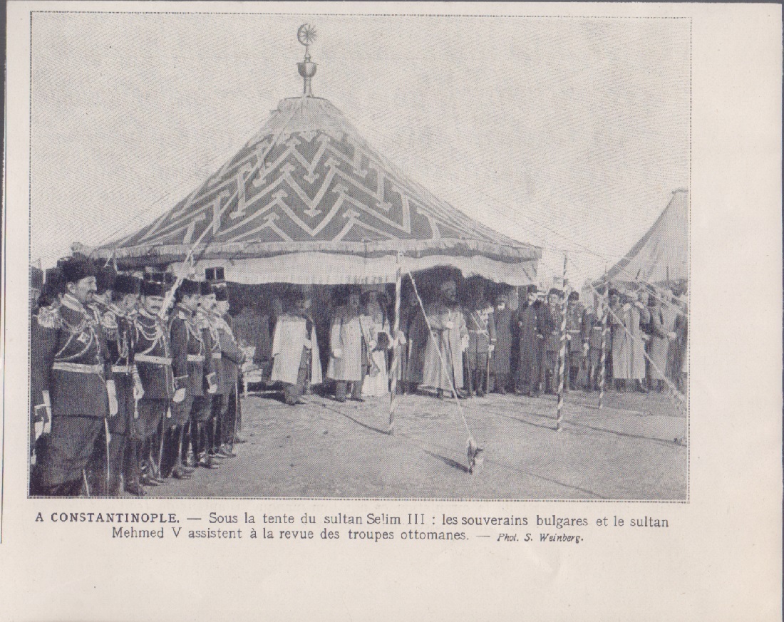Costantinople. Les souverains bulgares et le sultan Mehmed V. Immagine …