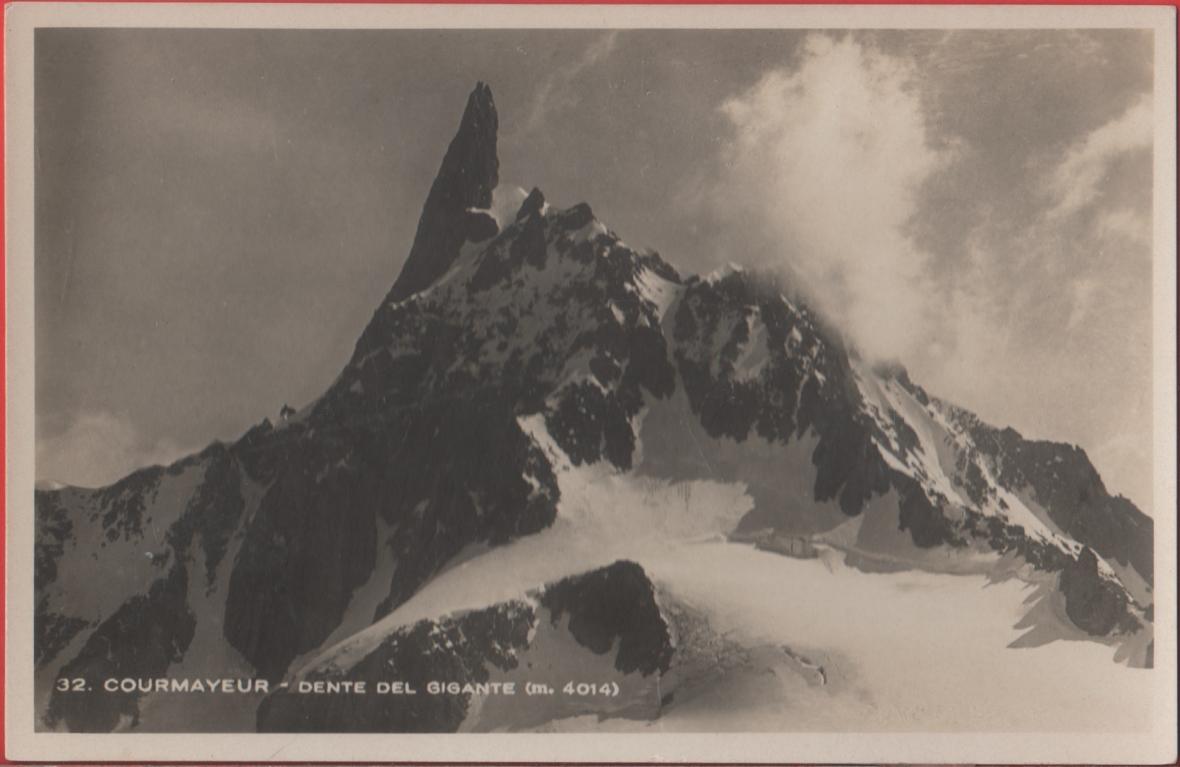 Courmayeur. Dente del Gigante. Non viaggiata